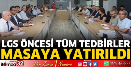 Isparta’da LGS Koordinasyon Toplantısı Yapıldı