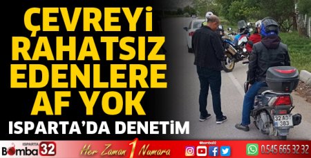 Isparta’da motosiklet denetimleri