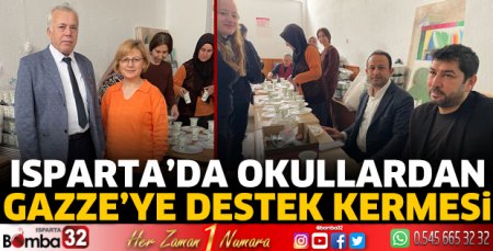 Isparta’da Okullardan Gazze’ye Destek Kermesi