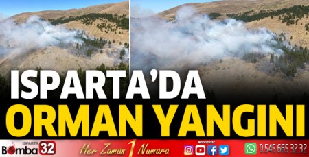 Isparta’da orman yangını