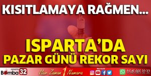 Isparta’da Pazar günü kısıtlamaya rağmen 2 bin kişi aşılandı