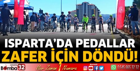 Isparta’da pedallar zafer için döndü!