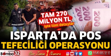 Isparta’da Pos Tefeciliği Operasyonu