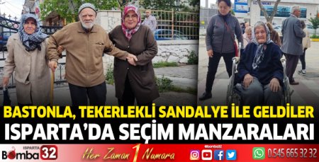 Isparta’da seçim manzaraları