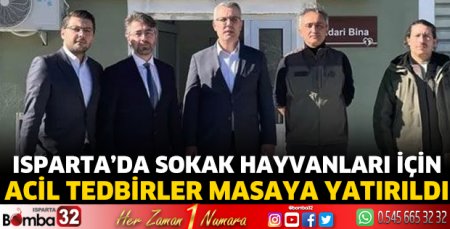 Isparta’da sokak hayvanları için acil tedbirler masaya yatırıldı