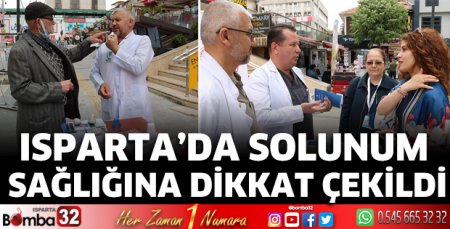 Isparta’da solunum sağlığına dikkat çekildi