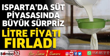 Isparta’da Süt piyasasında büyük sürpriz