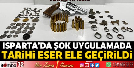 Isparta’da tarihi eser operasyonu