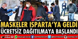 ISPARTA’DA ÜCRETSİZ MASKE DAĞITIMI BAŞLADI