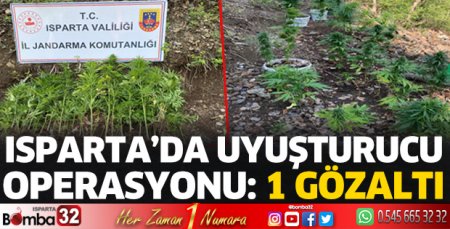 Isparta’da uyuşturucu operasyonu