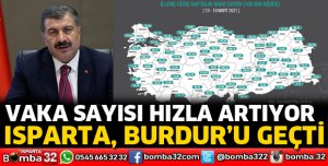 ISPARTA’DA VAKA SAYISI HIZLA ARTIYOR 