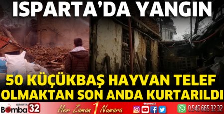Isparta’da yangın 