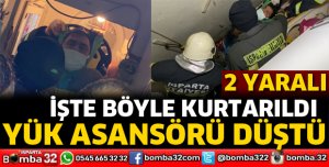 Isparta’da yük asansörü düştü 2 yaralı