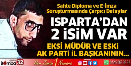 Isparta’dan 2 isim var