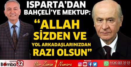 Isparta’dan Bahçeli’ye mektup