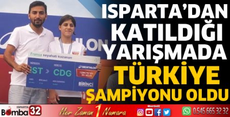 Isparta’dan katıldığı yarışmada Türkiye Şampiyonu oldu