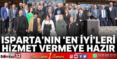 Isparta’nın ‘EN İYİ’leri hizmet vermeye hazır 