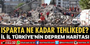 ISPARTA’NIN DEPREM HARİTASI