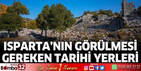 Isparta’nın görülmesi gereken tarihi yerleri