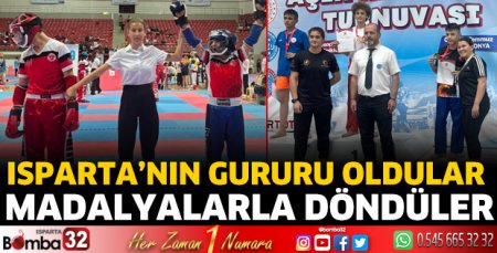 Isparta’nın gururu oldular 