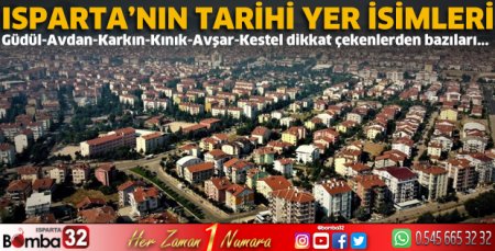 Isparta’nın tarihi yer isimleri