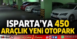 Isparta’ya 450 araç kapasiteli yeni otopark