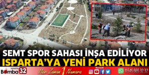 Isparta’ya yeni park alanı