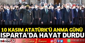 Isparta'da 10 Kasım Töreni