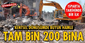 ISPARTA'DA 1200 KONUT KENTSEL DÖNÜŞÜMDE