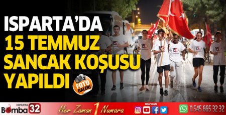 Isparta'da 15 Temmuz Sancak Koşusu yapıldı