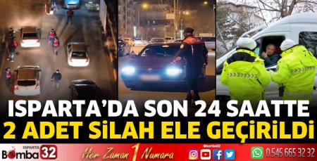 Isparta'da 2 adet silah ele geçirildi