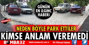 ISPARTA'DA 2 ARACIN KALDIRAMA YAN YANA PARKI TEPKİ TOPLADI