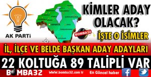 ISPARTA'DA 22 BAŞKANLIK KOLTUĞUNA 89 TALİPLİ VAR
