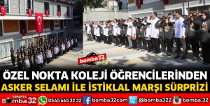 ISPARTA'DA 29 EKİM GÜNÜ LİSELİ ÖĞRENCİLERDEN İSTİKLAL MARŞI SÜRPRİZİ