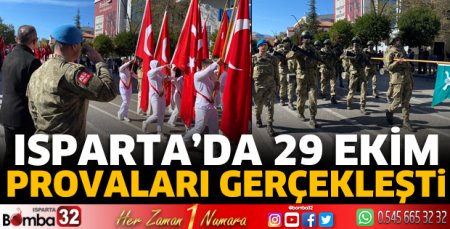 Isparta'da 29 Ekim provaları gerçekleşti