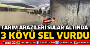 ISPARTA'DA 3 KÖYÜ SEL VURDU