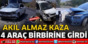ISPARTA'DA 4 ARAÇ BİRBİRİNE GİRDİ
