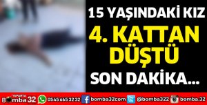 Isparta'da 4. kattan beton zemine düştü