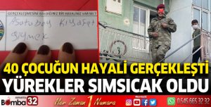 Isparta'da 40 çocuğun hayali gerçekleşti, yürekler sımsıcak oldu