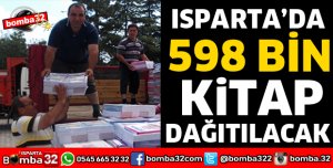 ISPARTA'DA 598 BİN ÜCRETSİZ KİTABI GELDİ