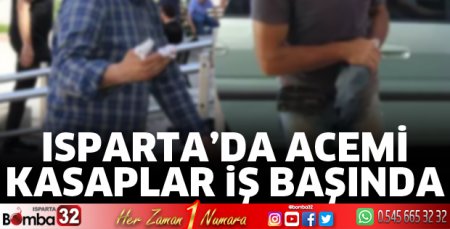 Isparta'da acemi kasaplar iş başında