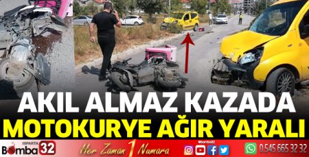 Isparta'da akıl almaz kaza