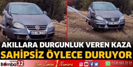 Isparta'da akıllara durgunluk veren kaza