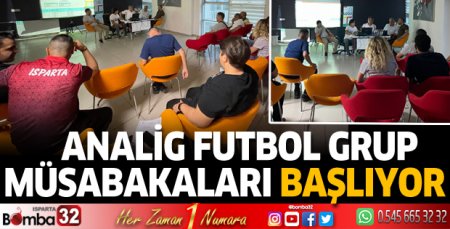 Isparta'da ANALİG futbol grup müsabakaları başlıyor
