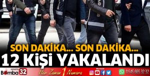 Isparta'da aranan 12 kişi yakalandı
