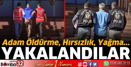 Isparta'da aranan şahıslar yakalandı