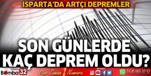Isparta'da artçı depremler