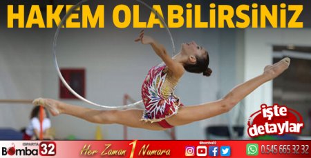 Isparta'da Artistik Cimnastik Erkekler-Kadınlar Okullar arası İl Hakemi Kursu açılacak