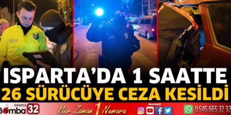 Isparta'da asayiş ve trafik denetimleri 