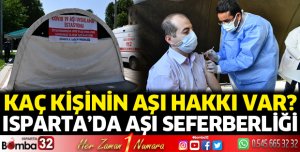 Isparta'da aşı seferberliği